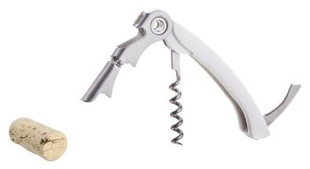 Штопор VacuVin 6851260 Waiters Corkscrew в упаковке j-hook, белый