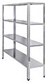 Стеллаж Luxstahl СР-1800х1700х500/4 нержавеющая сталь