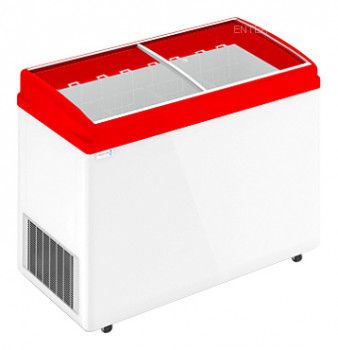 Морозильный ларь Gellar FG 400 E красный