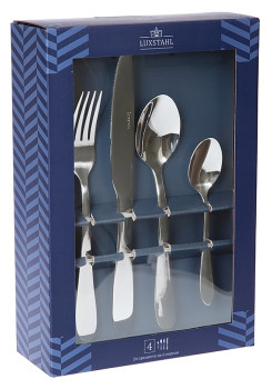 Набор столовых приборов Luxstahl Cremona 24 шт. на 6 персон