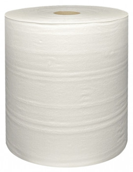 Полотенца бумажные Merida ТОП промышленные, 2-слойные, белые (2х400 м)