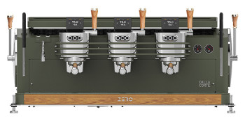 Кофемашина Dalla Corte 1 MC ZERO 3 VOK 400 оливковый хаки, дуб
