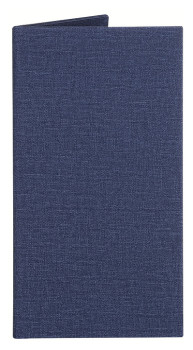 Папка-счет Luxstahl Папка-счет120х220мм синяя