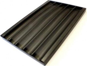 Противень багетный алюминиевый UNOX TG 435 600x400 мм перфорированный