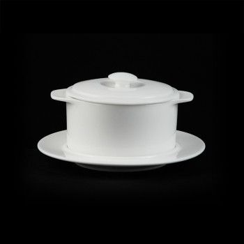 Горшочек с крышкой без блюдца «Chan Wave» 300 мл