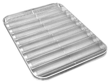 Лист для выпечки багетов Danler GT0217 800х600х30 мм 10 каналов перфорированный