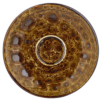 Блюдце кофейное By Bone Cowry Yellow CW-YL-ZT-01-KT 12 см