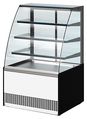 Витрина кондитерская Golfstream Селенга CSG 80 НО черно-белая