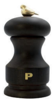 Мельница для перца Bisetti Bird h=110 мм темное дерево