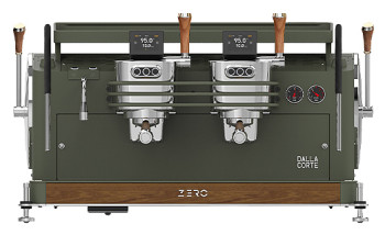 Кофемашина Dalla Corte 1 MC ZERO 2 VOW 400 оливковый хаки, грецкий орех