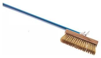 Щетка для печи GiMetal AC-SP l=150 см c поворотной головкой 20х6х10,5 см (скребок нерж. сталь, щетина латунь)