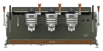 Кофемашина Dalla Corte 1 MC ZEROCL 3 VOW 400 оливковый хаки, грецкий орех