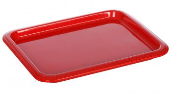 Гастроемкость керамическая «Corone» GN 1/2 330х268х20 мм красная [LQ-QK15076-186C]