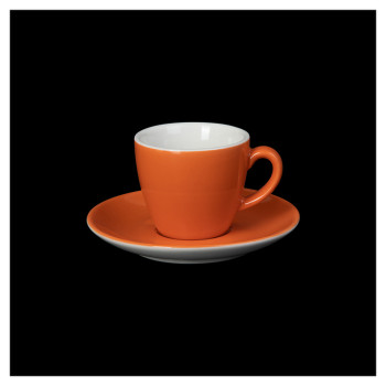 Кофейная пара Corone Gusto 4626/4627 90 мл (фарфор) оранжевая