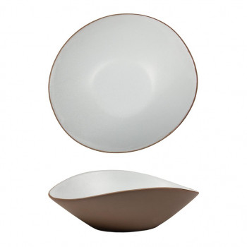 Блюдо салатник 21,5 cм h9,5 cм 600 мл White Matt New Taiga P.L. [3]