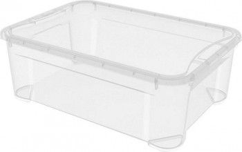 Контейнер 555х390х190 мм с крышкой прозрачный, ПП [4607016816654, 43126590195]