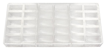 Форма для шоколада P.L. Proff Cuisine 73038022 "Прямоугольник ребристый" 30 ячеек