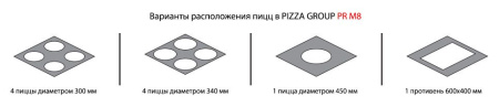 Печь для пиццы Pizza Group PR M8