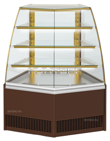 Холодильная витрина Golfstream Селенга QSG УН45 ВВ коричневая