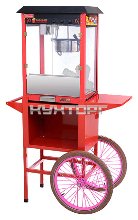 Аппарат для попкорна AIRHOT POP-6WС с тележкой
