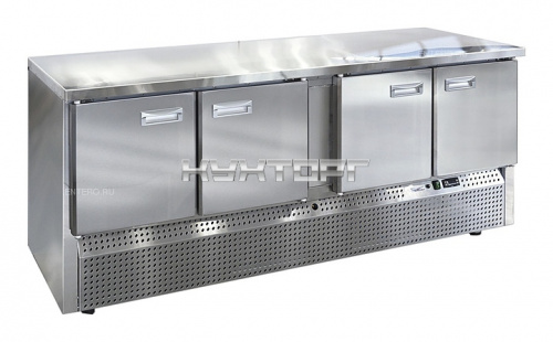 Стол холодильный Finist СХСн-600-4, среднетемпературный, с нижним расположением агрегата