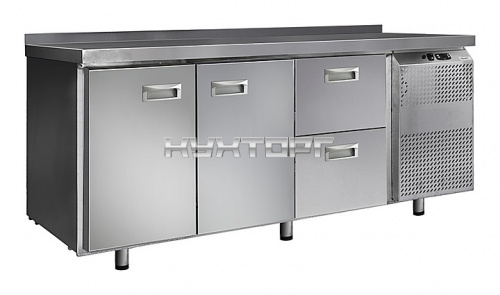 Стол морозильный Finist НХС-600-2/2 (боковой холодильный агрегат)