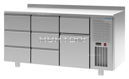 Стол холодильный POLAIR TM3GN-331-G с бортом