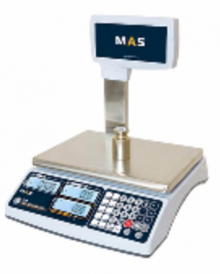 Весы электронные торговые со стойкой MAS MR1-15P