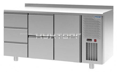 Стол холодильный POLAIR TM3GN-320-G с бортом