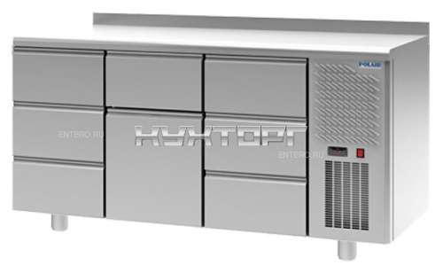 Стол холодильный POLAIR TM3GN-313-G с бортом