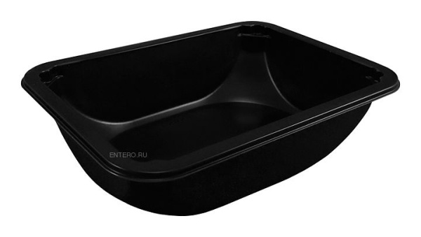 Контейнер под запайку VASSILII 187х137х50 мм 800 мл FRESH  чер. 1х420