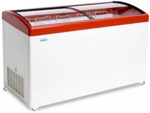 Ларь морозильный Снеж МЛГ-500 красный