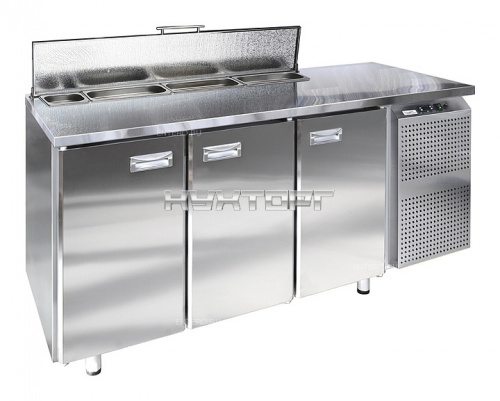 Стол холодильный для салатов Finist СХСс-700-3 (боковой холодильный агрегат)