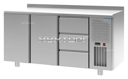 Стол холодильный POLAIR TM3GN-003-G с бортом