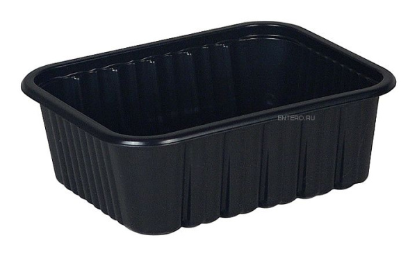 Контейнер под запайку VASSILII 165х130х55 мм 1000 мл чер. 1х400