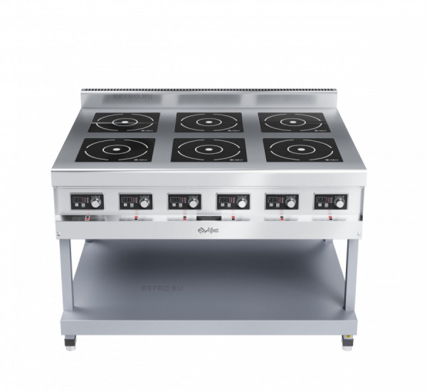 Плита индукционная 6-ти конфорочная Abat КИП-69П-5,0-01