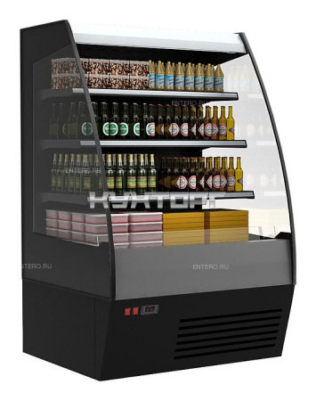 Холодильная горка Полюс Carboma 1600/875 ВХСп/ВТ-1,9 (cтеклопакет) (F 16-80 VM/SH 1,9-2 стеклопакет)