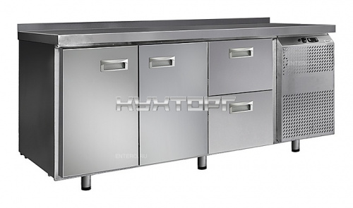 Стол холодильный Finist СХС-600-2/2 (боковой холодильный агрегат)