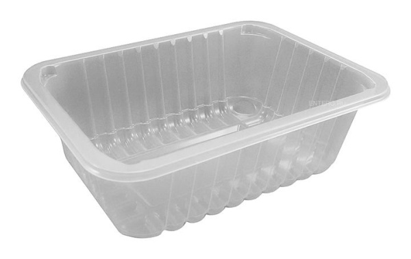 Контейнер под запайку VASSILII 187х137х63 мм 1100 мл прозр. 1х432