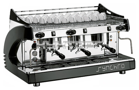 Кофемашина Royal Synchro 3GR Semiautomatic Boiler 21LT красная
