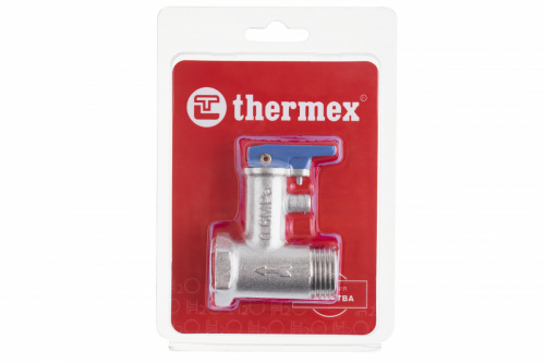 Клапан предохранительный THERMEX 1/2", 6 бар, с ручкой (блистер)