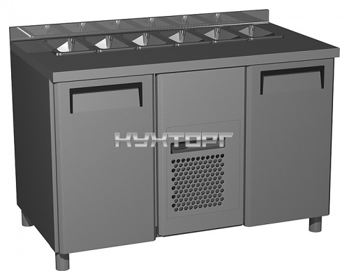 Холодильный стол для салатов Carboma T70 M2sal-1-G 9006 (SL 2GNG 1/1)