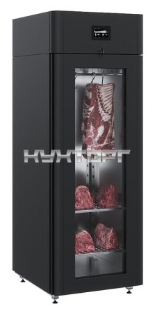Шкаф холодильный POLAIR CS107-Meat стеклянная дверь, черный, тип 1
