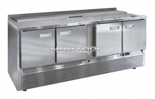 Стол холодильный для салатов Finist СХСнс-700-4 (нижний холодильный агрегат)