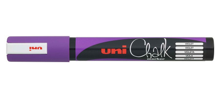 Маркер фиолетовый для оконных и стеклянных поверхностей 1,8-2,5 мм Uni Chalk PWE-5M