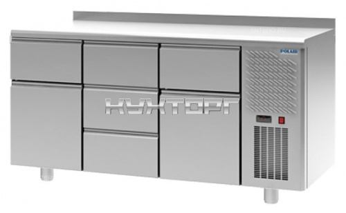 Стол холодильный POLAIR TM3GN-131-G с бортом