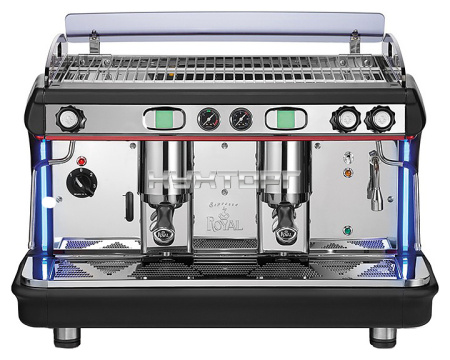 Кофемашина Royal Synchro T2 2GR Semiautomatic Boiler 14LT бело-голубая
