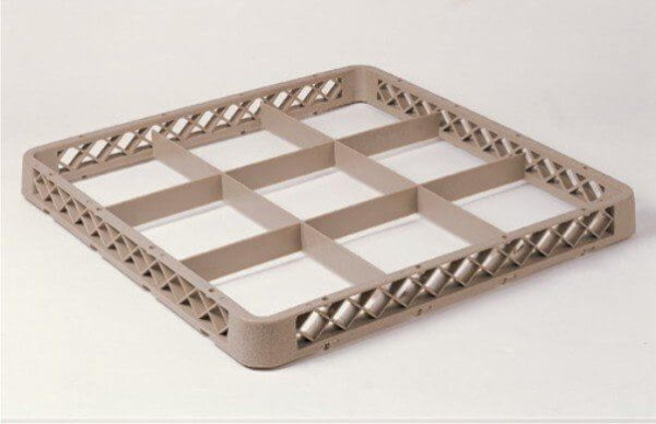 Надставка Gastrorag JW-92 для посудомоечной кассеты c 9 отделениями, полипропилен, цвет бежевый