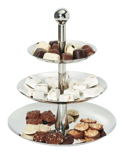 Подставка для пирожных трехярусная HENDI 429914