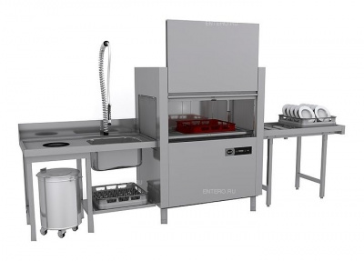 Тоннельная посудомоечная машина Apach ARC100 ДОЗ (слева-направо)